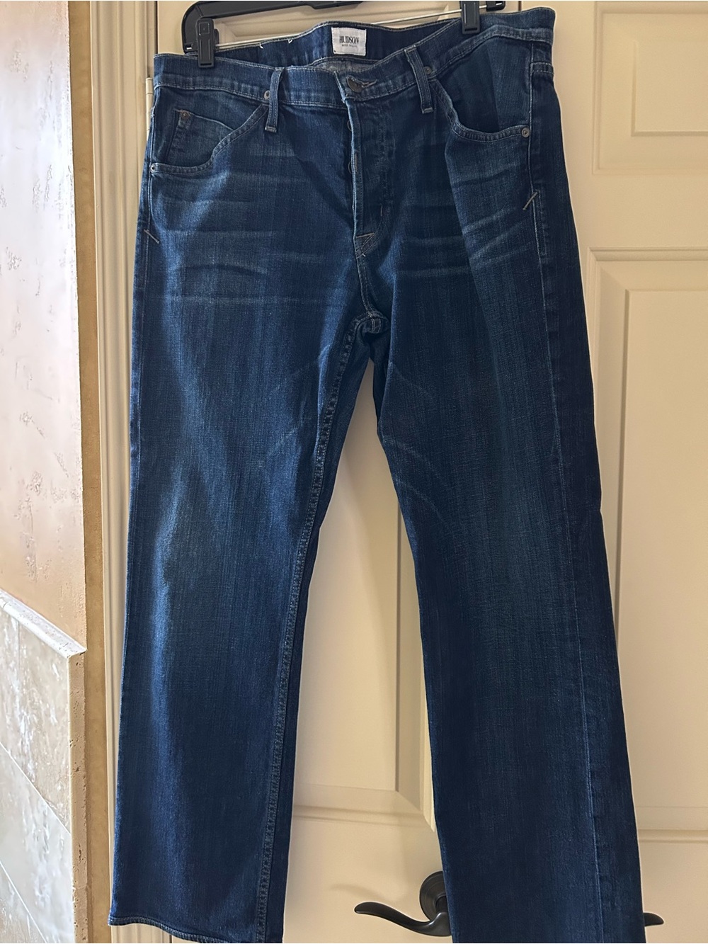 Hudson Jeans Deep Blue Straight Leg Denim